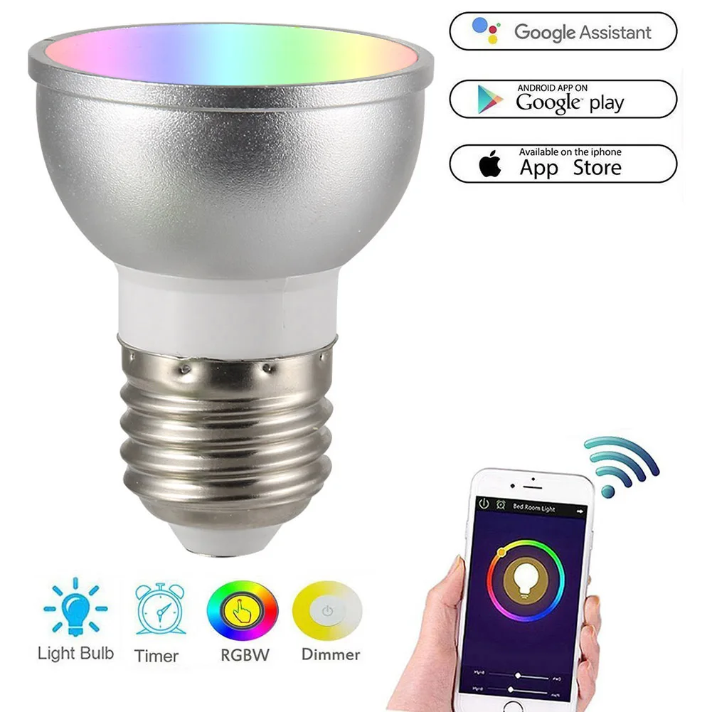 Dimmable Wi-fi Smart Lamp Led Bulbs Light Bulb Timer Rgb Color For Alexa Google Assistant Smart Home Festoon Light
Dimmable Wi-fi Smart Lamp Led Bulbs Light Bulb Timer Rgb Color For Alexa Google Assistant Smart Home Festoon Light