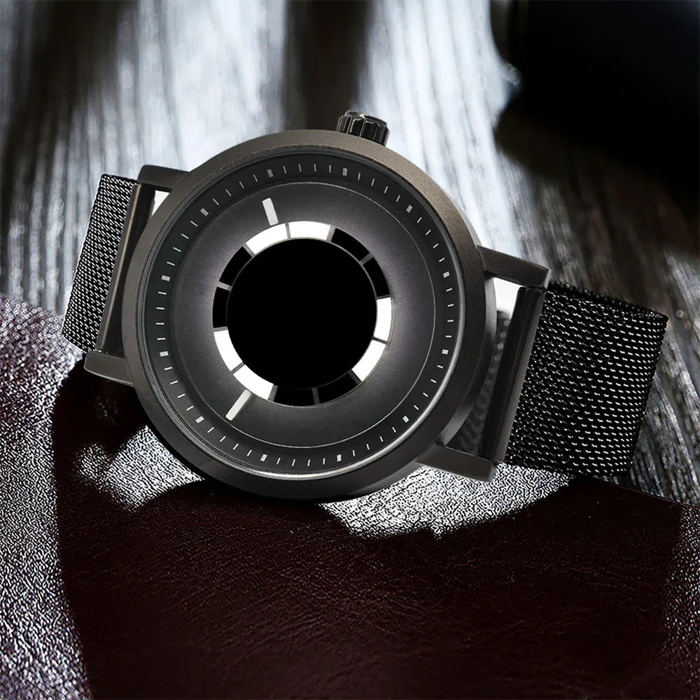 BOYADKA Mens Watches New Pointerless Creative Quartz Watch Men Casual Slim Mesh Steel Waterproof Sport Watch Relogio Masculino
BOYADKA Mens Watches New Pointerless Creative Quartz Watch Men Casual Slim Mesh Steel Waterproof Sport Watch Relogio Masculino