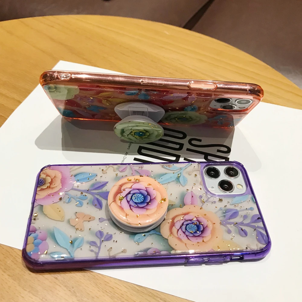 Яркий мягкий чехол с цветочным рисунком для Iphone 11 Pro Max Xr X 7 10 Plus 6 Se 2020 S 8 7Plus Xs |