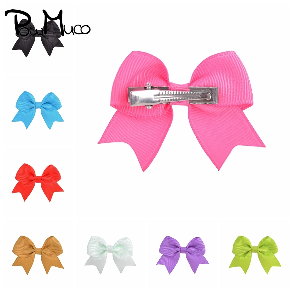 Powmuco 2pcs/set Mini Solid Color Grosgrain Ribbon Bowknot Duckbill Clips Cute Baby Girls Bangs Hairpins Kids Hair Accessories 
Powmuco 2pcs/set Mini Solid Color Grosgrain Ribbon Bowknot Duckbill Clips Cute Baby Girls Bangs Hairpins Kids Hair Accessories