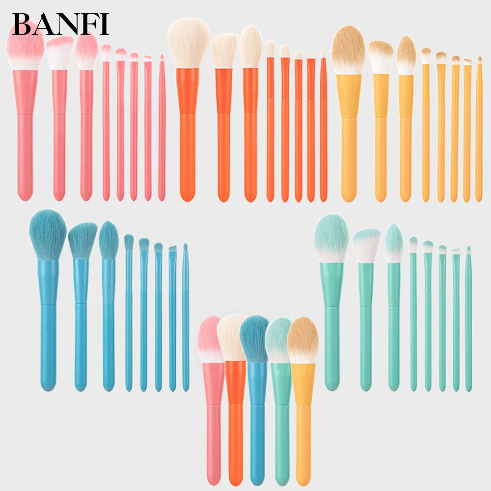 BANFI 8 Pcs Macaron Candy Color Makeup Brushes Set Powder Blush Eyeshadow Kabuki Beauty Make Up Tool Kit Maquillage Femme
BANFI 8 Pcs Macaron Candy Color Makeup Brushes Set Powder Blush Eyeshadow Kabuki Beauty Make Up Tool Kit Maquillage Femme
