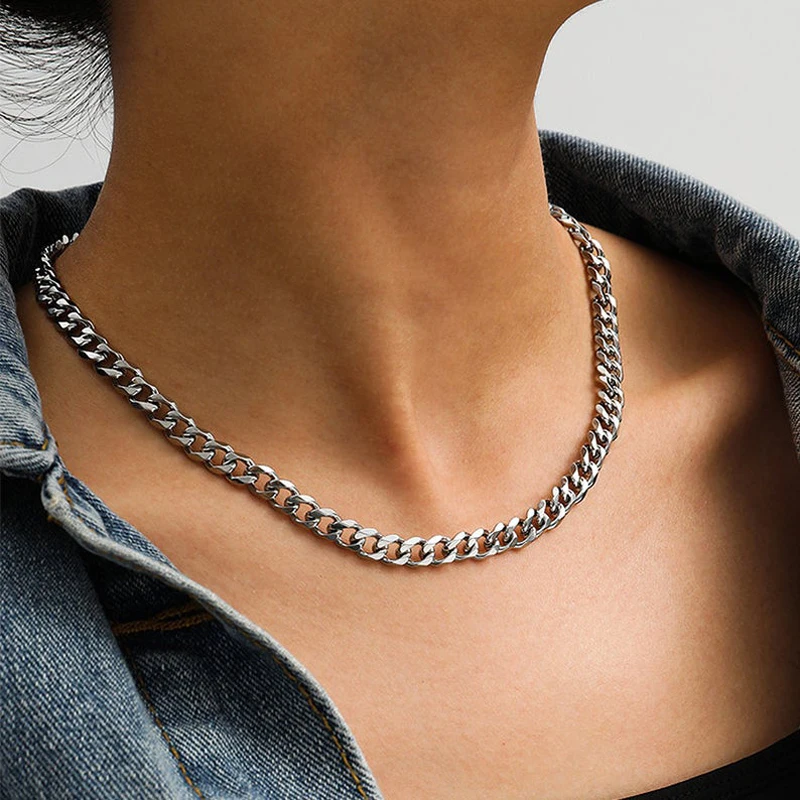 CUBAN LINK CHAIN NECKLACE THICK CURB CHAIN CHOKER TRENDY JEWELRY CHUNKY LAYERING STATEMENT NECKLACES
CUBAN LINK CHAIN NECKLACE THICK CURB CHAIN CHOKER TRENDY JEWELRY CHUNKY LAYERING STATEMENT NECKLACES