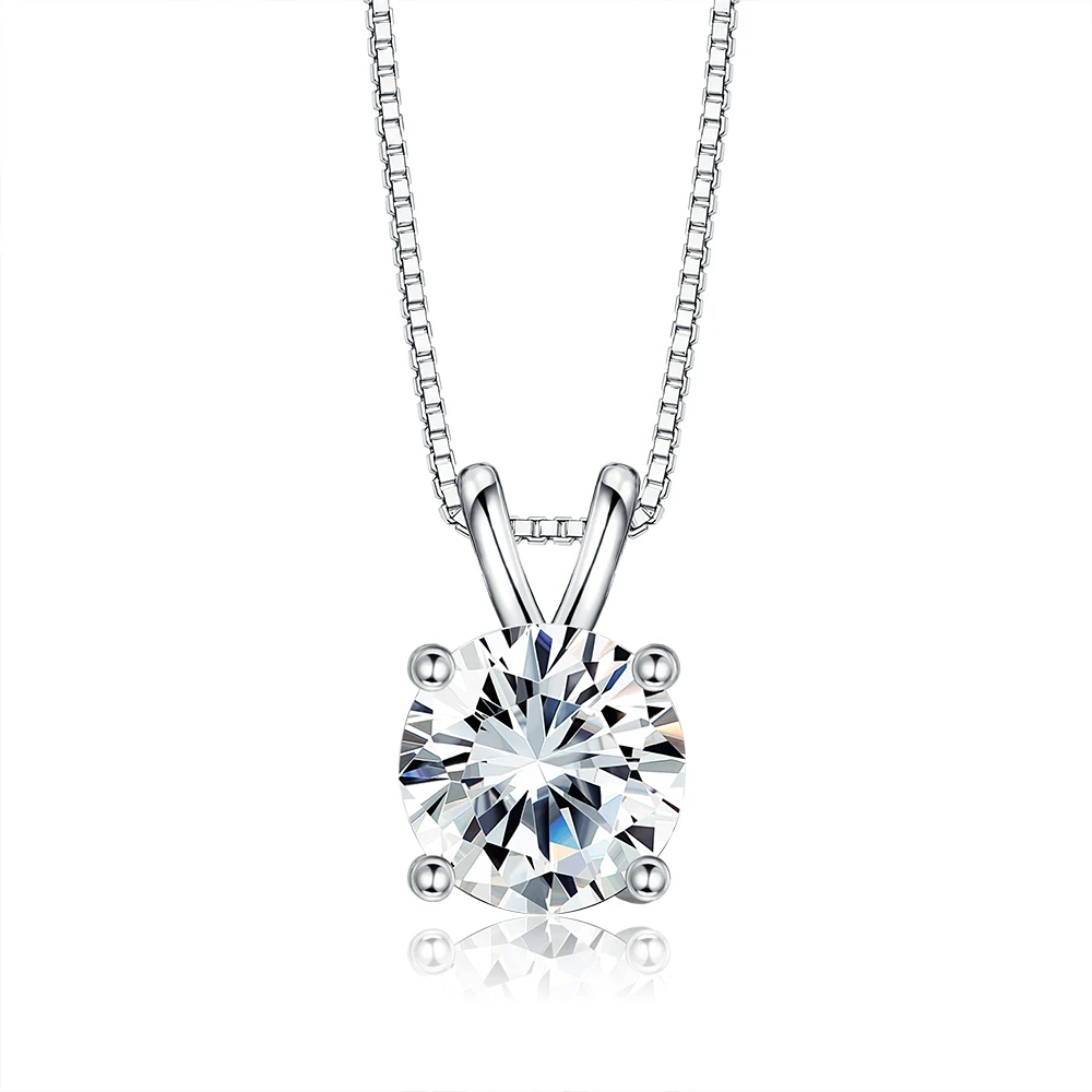 SILVERHOO Pendant Necklaces For Women 925 Sterling Silver 5A Clear Zircon Romantic Female Necklace Anniversary Fine Jewelry
SILVERHOO Pendant Necklaces For Women 925 Sterling Silver 5A Clear Zircon Romantic Female Necklace Anniversary Fine Jewelry