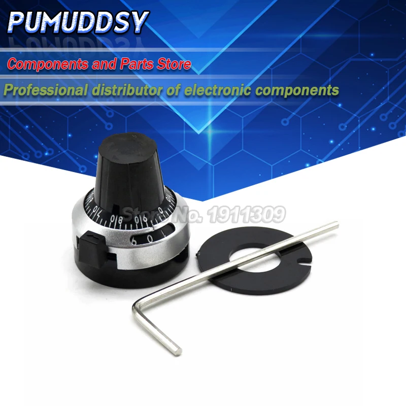 1PCS 3590S 6.35 mm precision scale knob potentiometer knob equipped with multi-turn potentiometer
1PCS 3590S 6.35 mm precision scale knob potentiometer knob equipped with multi-turn potentiometer