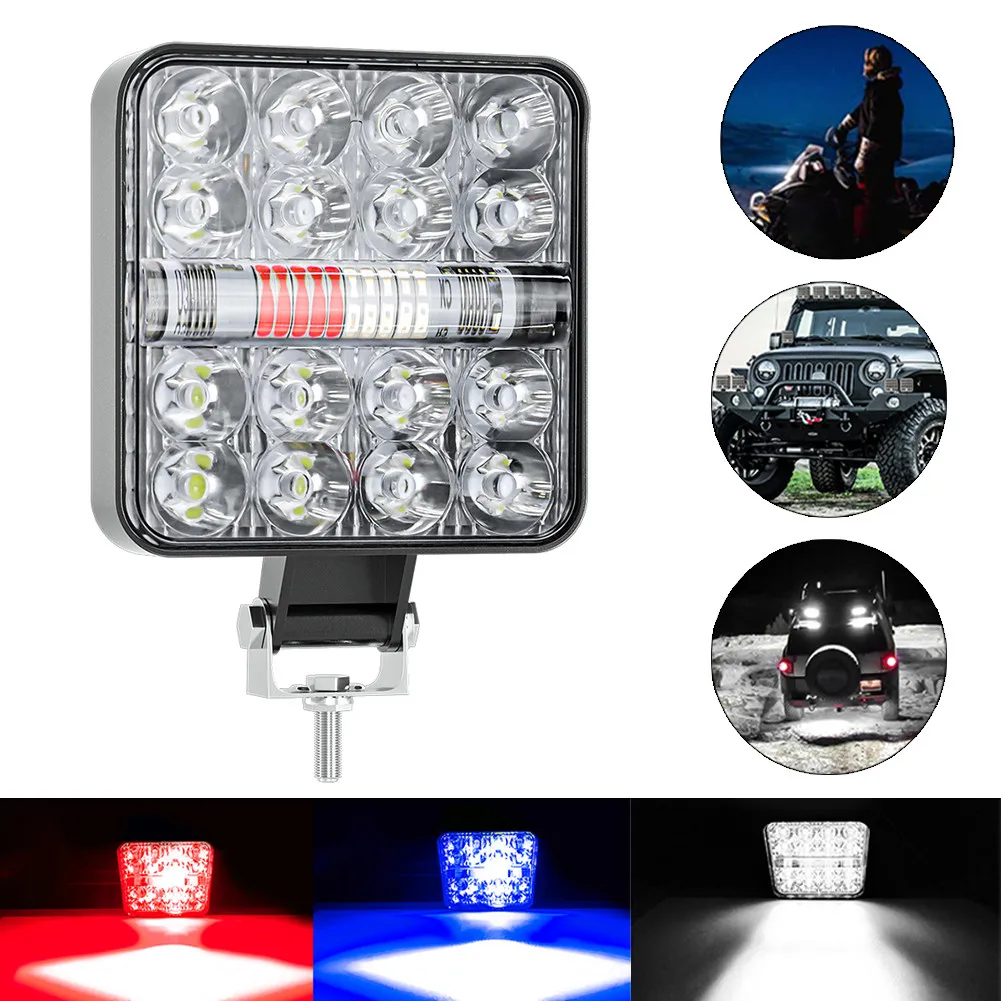 Car LED Working Reverse Light Lamp White&Blue&Red Strobe Lamp Off-Road ATV Working Lights Aluminum Square
Car LED Working Reverse Light Lamp White&Blue&Red Strobe Lamp Off-Road ATV Working Lights Aluminum Square