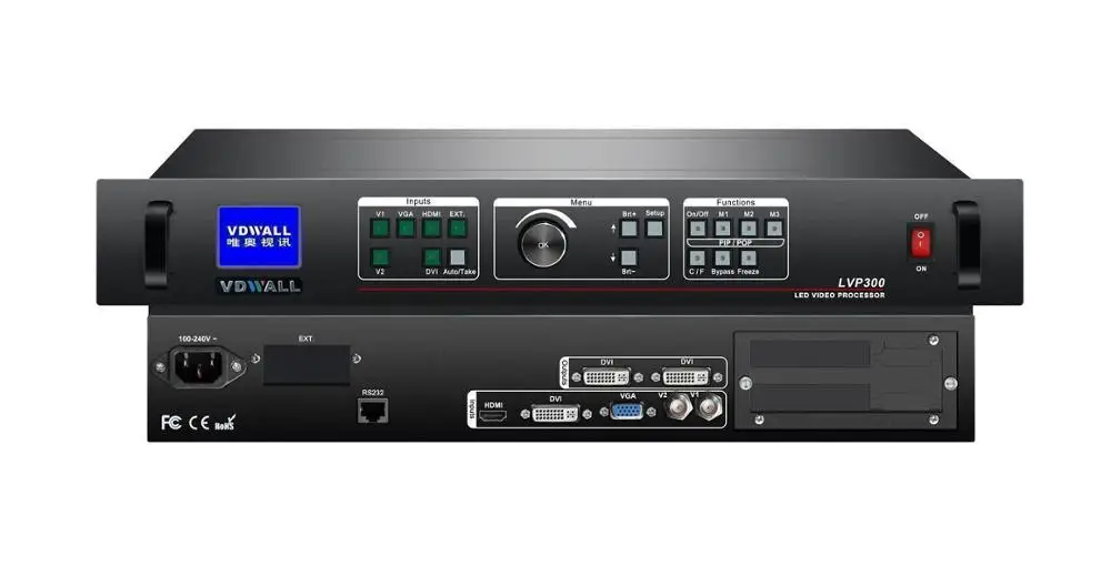 Светодиодный видеопроцессор VDWALL LVP300, настенный контроллер с выходом DVI, поддержкой 1920x1080P пикселей
Светодиодный видеопроцессор VDWALL LVP300, настенный контроллер с выходом DVI, поддержкой 1920x1080P пикселей