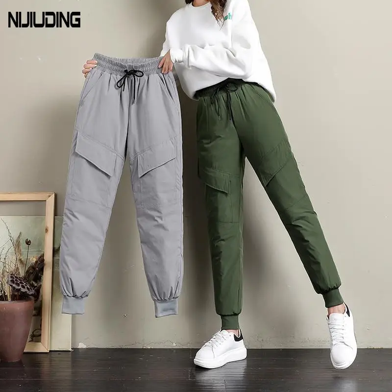 Winter Warm Thick Down Pants Casual Women High Waist Cargo Pants Outdoor Snow Wadded Trousers Female
Winter Warm Thick Down Pants Casual Women High Waist Cargo Pants Outdoor Snow Wadded Trousers Female