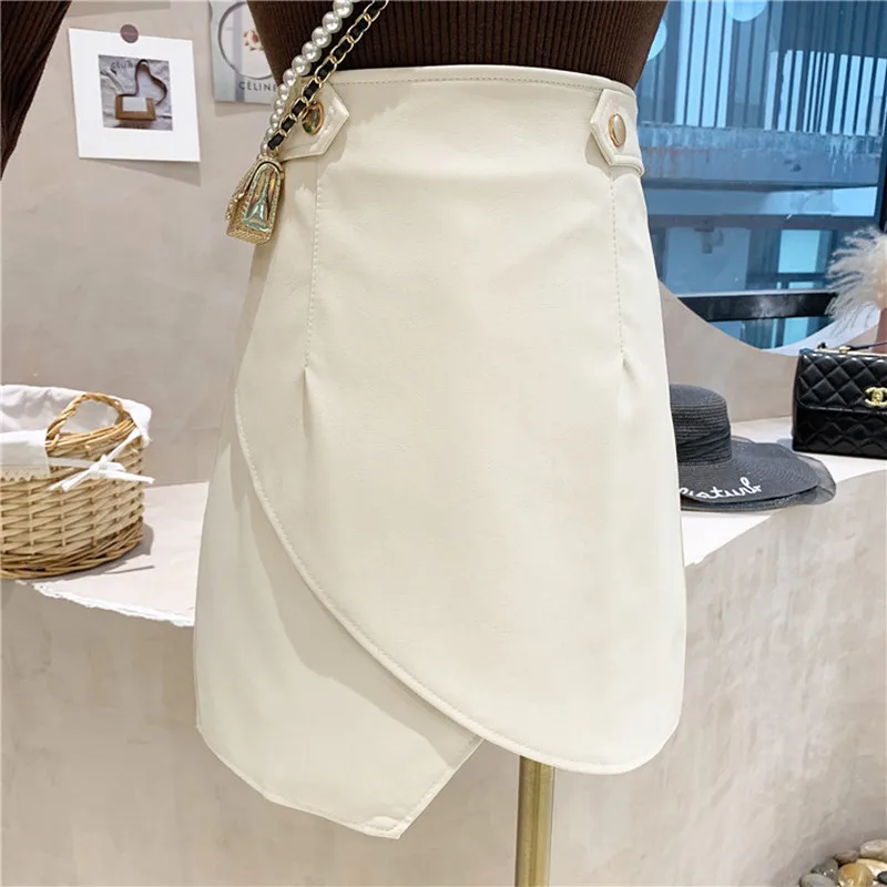New Women's Clothing 2021 Autumn Winter Irregular half skirt high waist PU leather skirt A-line short skirt
New Women's Clothing 2021 Autumn Winter Irregular half skirt high waist PU leather skirt A-line short skirt