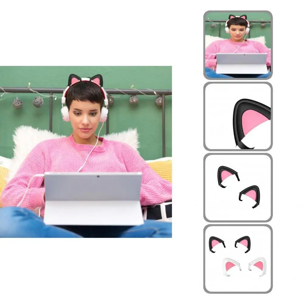 1 Pair Practical Kitty Ear Decoration Wear-resistant Lightweight Kitty Ear Headphone Accessories Cat Ear Decoration 
1 Pair Practical Kitty Ear Decoration Wear-resistant Lightweight Kitty Ear Headphone Accessories Cat Ear Decoration