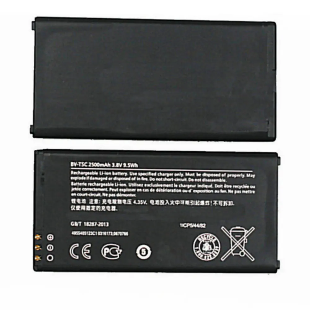 Original BV-T5C battery 2500mah for Nokia Lumia 640 RM 1113 1073 Dual 1077 BVT5C Cellphone batteries
Original BV-T5C battery 2500mah for Nokia Lumia 640 RM 1113 1073 Dual 1077 BVT5C Cellphone batteries