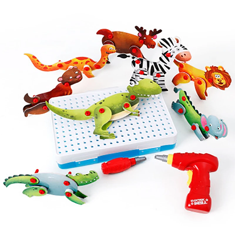 animal building block model DIY electric drill screw assembly pretend play house toy boy child tool toy puzzle game toy dinosaur
animal building block model DIY electric drill screw assembly pretend play house toy boy child tool toy puzzle game toy dinosaur
