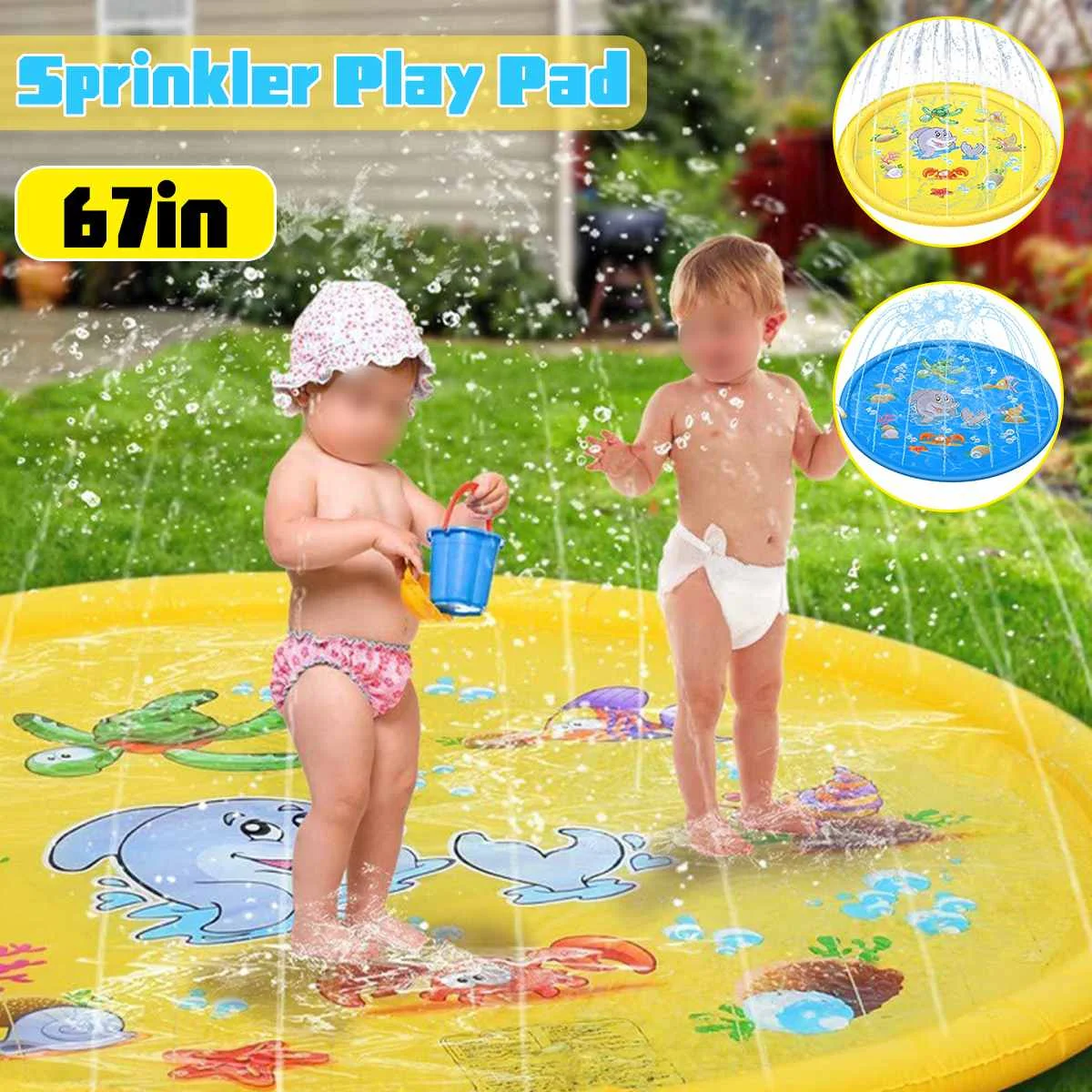 170 см надувная водяная подушка с распылителем, летний детский водный коврик, коврик для газона и игр, спринклер, игровые игрушки, уличная ван...
170 см надувная водяная подушка с распылителем, летний детский водный коврик, коврик для газона и игр, спринклер, игровые игрушки, уличная ван...