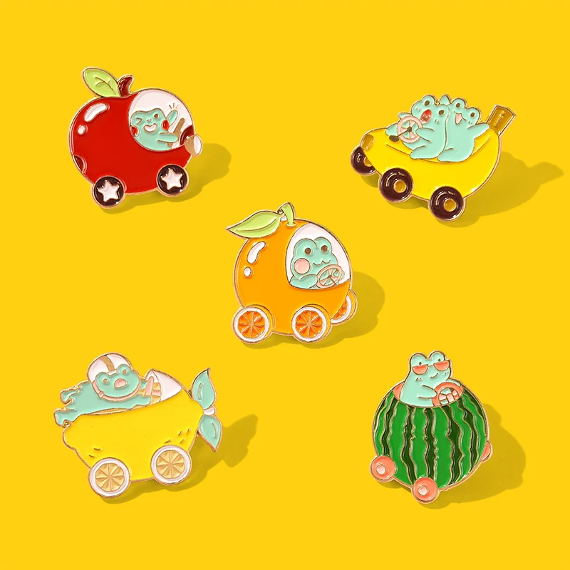 Kawaii Frog Enamel Pins Colorful Fruit Transport Orange Banana Custom Brooches Badge Accessories Backpack Gift for Kids Jewelry
Kawaii Frog Enamel Pins Colorful Fruit Transport Orange Banana Custom Brooches Badge Accessories Backpack Gift for Kids Jewelry