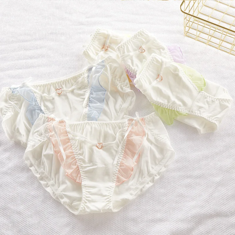Women's Underwear Pure Cotton Japanese Side Underwear Girl's Mid Waist Cotton Crotch Antibacterial Burst Briefs
Women's Underwear Pure Cotton Japanese Side Underwear Girl's Mid Waist Cotton Crotch Antibacterial Burst Briefs