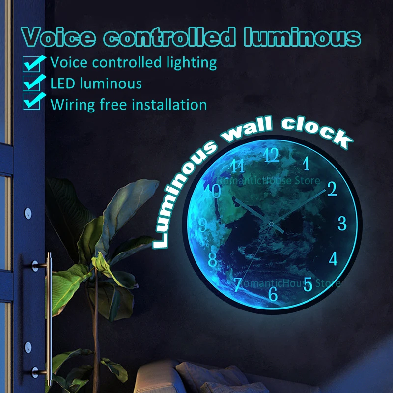Светодиодный ночник с голосовой активацией, сенсорные настенные часы с изображением галактики проса и земли, светящиеся часы, креативные С...
Светодиодный ночник с голосовой активацией, сенсорные настенные часы с изображением галактики проса и земли, светящиеся часы, креативные С...