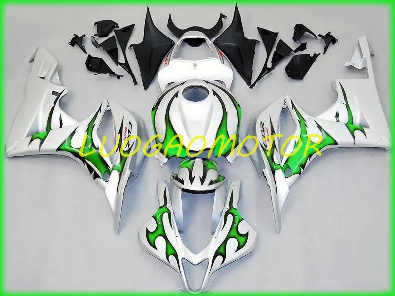 Injection Body kits Free Custom Cowlings New ABS Green Silver Fairings kits for HONDA CBR600RR F5 2007-2008-07-08 Bodywork
Injection Body kits Free Custom Cowlings New ABS Green Silver Fairings kits for HONDA CBR600RR F5 2007-2008-07-08 Bodywork
