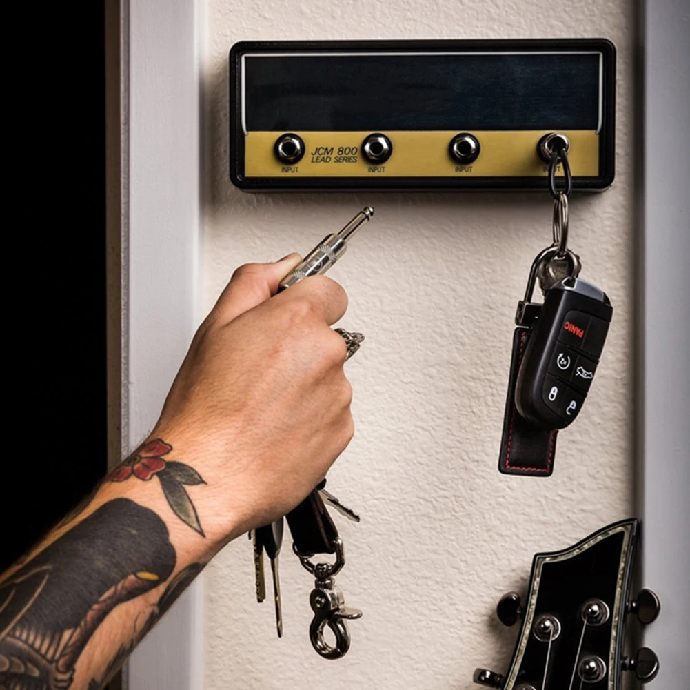 4Pcs Keychain compatible Marshall Jack II Rack JCM800 Guitar Keychain Wall Mounting Punch Key Hanger Rack Home Decoration
4Pcs Keychain compatible Marshall Jack II Rack JCM800 Guitar Keychain Wall Mounting Punch Key Hanger Rack Home Decoration