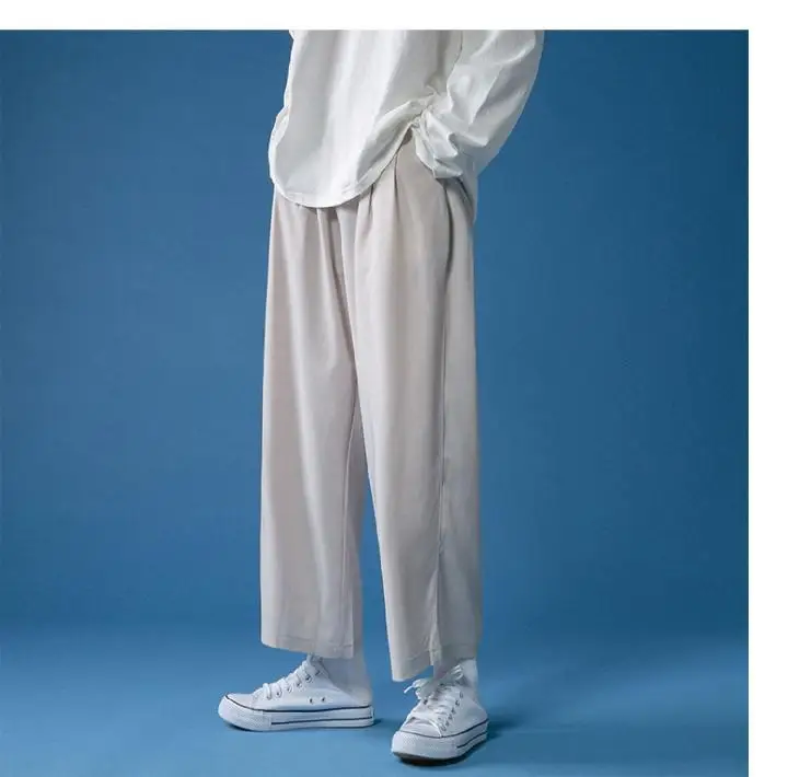 Thin trousers male summer loose wide leg pants BF male straight tube Korean fashion Hong Kong casual nine points pants
Thin trousers male summer loose wide leg pants BF male straight tube Korean fashion Hong Kong casual nine points pants