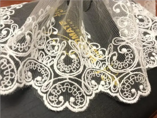 2Y African Lace Fabrics White Flower Embroidered High Quality DIY Craft Sewing Dress Women's Clothing Lace Trim Width 10CM
2Y African Lace Fabrics White Flower Embroidered High Quality DIY Craft Sewing Dress Women's Clothing Lace Trim Width 10CM