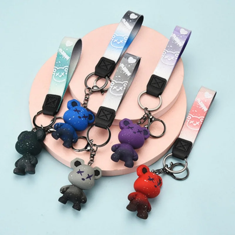 New cartoon chameleon bear keychain creative fashion lovers gift resin doll cute backpack small pendant car keychain
New cartoon chameleon bear keychain creative fashion lovers gift resin doll cute backpack small pendant car keychain