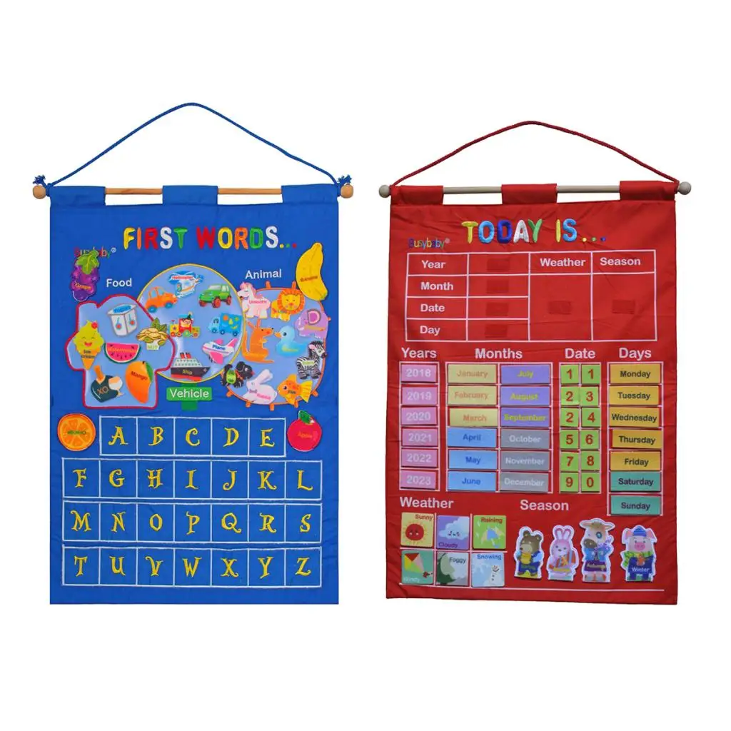 Wall Hanging Calendar Weather Season Date Months Year Day for Chiledren Kids Early Education Preschool Education
Wall Hanging Calendar Weather Season Date Months Year Day for Chiledren Kids Early Education Preschool Education