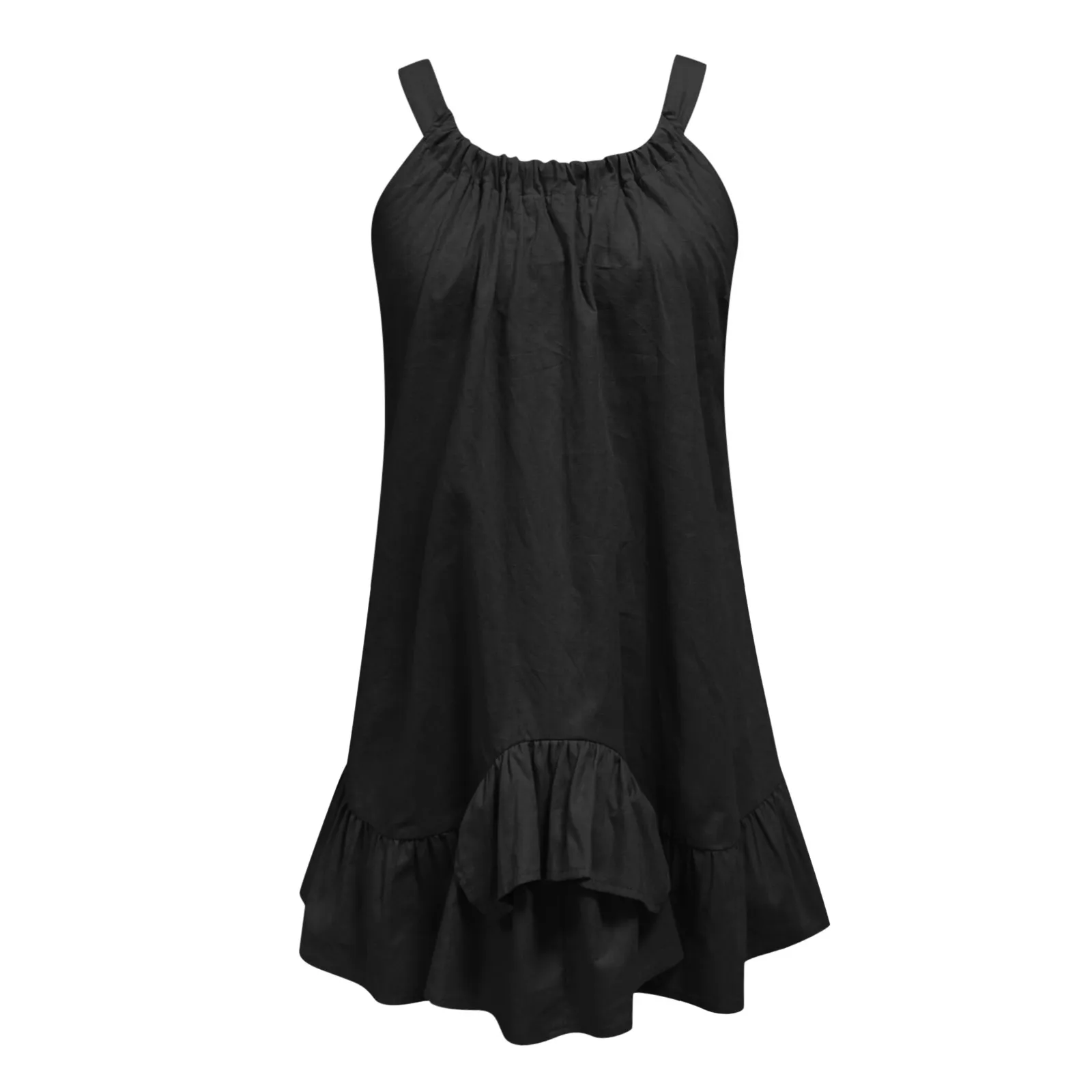 40# Ruffle Pleated Mini Dress Women Elegant Halter Solid Color Sleeveless Dress Boho Irregular Women Summer Sundresses Vestidos
40# Ruffle Pleated Mini Dress Women Elegant Halter Solid Color Sleeveless Dress Boho Irregular Women Summer Sundresses Vestidos
