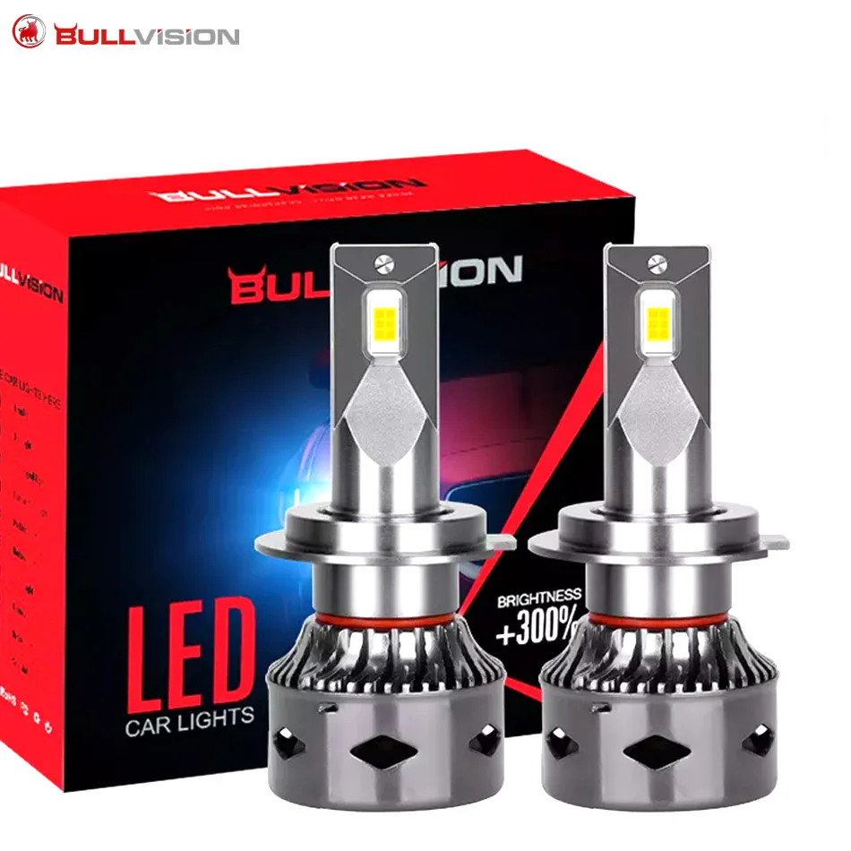 Автомобильные фары LED H7 HB3 HB4 led H8 H11 H4 Лампы для фар с чипом Canbus Csp 20000 / LM 6000K