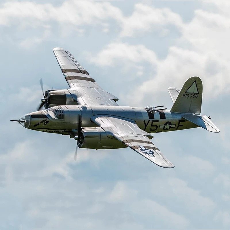 Dynam B-26 Marauder Silver 1500mm Wingspan Bomber Warbird EPO Model Building RC Airplane Drone PNP Outdoor Toys for Children
Dynam B-26 Marauder Silver 1500mm Wingspan Bomber Warbird EPO Model Building RC Airplane Drone PNP Outdoor Toys for Children