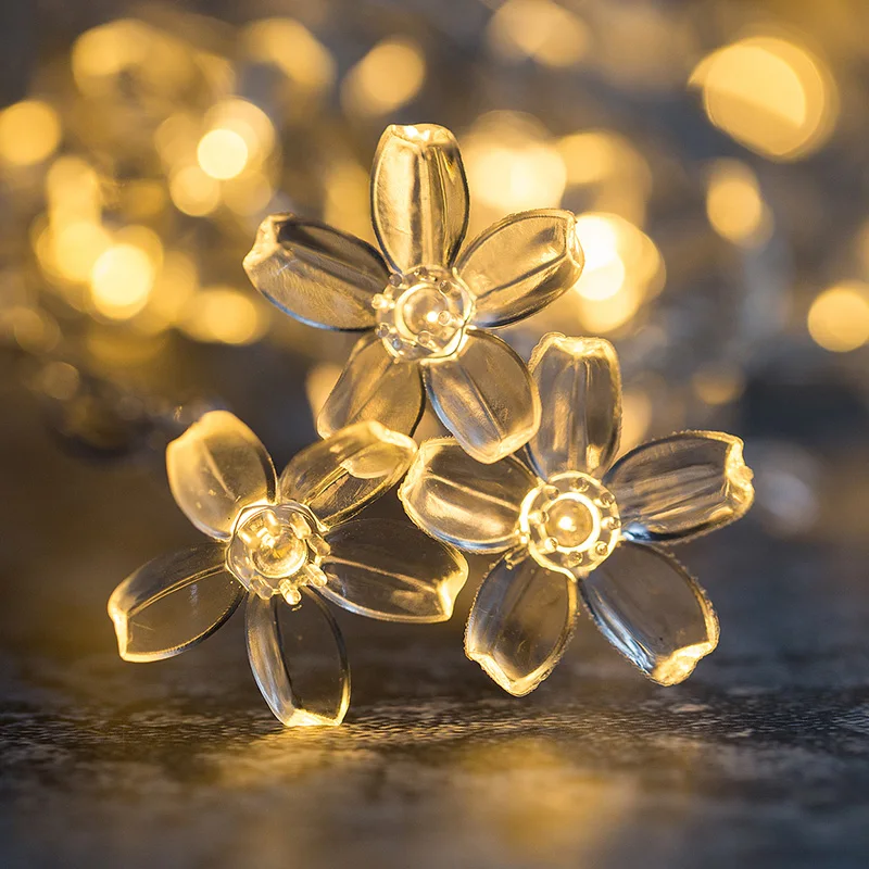 5M 28LED Christmas New Year's Decorative Lamps Battery Flower Garland lights Fairy Light Lotus Cherry floral LED String lights
5M 28LED Christmas New Year's Decorative Lamps Battery Flower Garland lights Fairy Light Lotus Cherry floral LED String lights