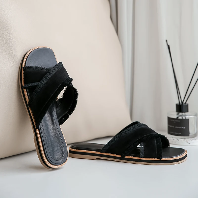 Vintage Low Heels Women Flats suede leather Slipper For Girls 2020 Spring Summer Basic Shoe Woman Heels Size 34-43
Vintage Low Heels Women Flats suede leather Slipper For Girls 2020 Spring Summer Basic Shoe Woman Heels Size 34-43