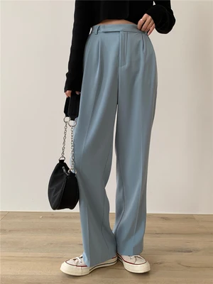 YAMDI повседневные свободные женские брюки с карманами, Длинные прямые брюки, женские элегантные женские брюки, pantalon femme 2020 vestido 
YAMDI повседневные свободные женские брюки с карманами, Длинные прямые брюки, женские элегантные женские брюки, pantalon femme 2020 vestido