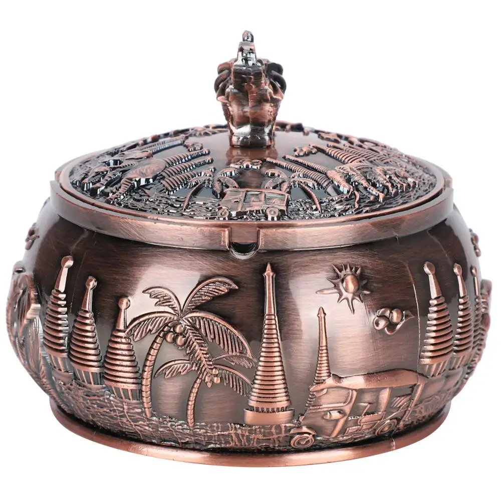 Пепельница с крышкой, винтажная пепельница с 4 канавками, из цинкового сплава, с защитой от ветра, уникальное украшение для дома, подарок руч...
Пепельница с крышкой, винтажная пепельница с 4 канавками, из цинкового сплава, с защитой от ветра, уникальное украшение для дома, подарок руч...