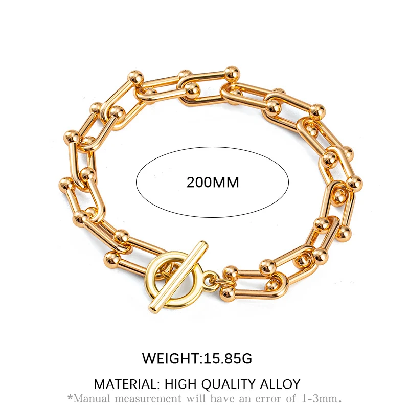 Punk Thick Cuban Lock bracelet for women boho Bangles Punk Metal Rope Chains Bracelets on hand Beads charm 2021 trend Jewelry
Punk Thick Cuban Lock bracelet for women boho Bangles Punk Metal Rope Chains Bracelets on hand Beads charm 2021 trend Jewelry