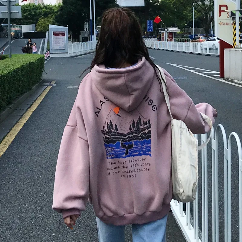Velvet Hooded Sweatshirt women's spring and autumn new loose Korean street style women's top Harajuku Hooded Sweatshirt kawaii
Velvet Hooded Sweatshirt women's spring and autumn new loose Korean street style women's top Harajuku Hooded Sweatshirt kawaii