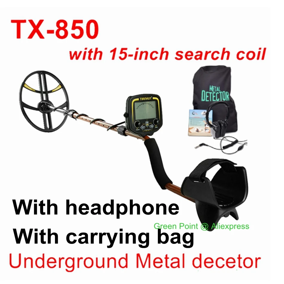 TX-850 Underground Metal Detector Professional 15-inch Waterproof Search Coil Depth 2.5m Gold Digger Finder Gold Treasure Hunter
TX-850 Underground Metal Detector Professional 15-inch Waterproof Search Coil Depth 2.5m Gold Digger Finder Gold Treasure Hunter