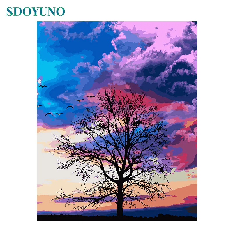 SDOYUNO oil painting by numbers Colorful tree Room Decoration pictures by numbers Canvas Painting diy Frameless 60X75cm
SDOYUNO oil painting by numbers Colorful tree Room Decoration pictures by numbers Canvas Painting diy Frameless 60X75cm