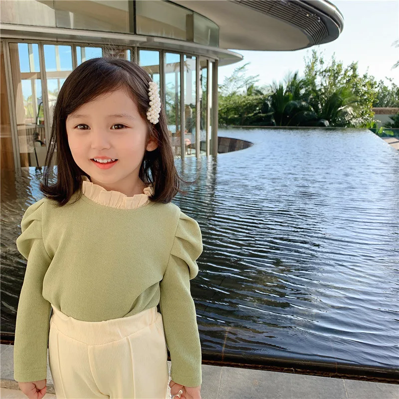 Girls Shirt Long-sleeved Spring 2021 New Puff-sleeved Shirt Lantern Sleeve Princess All-match Base Shirt Baby Cotton Top
Girls Shirt Long-sleeved Spring 2021 New Puff-sleeved Shirt Lantern Sleeve Princess All-match Base Shirt Baby Cotton Top