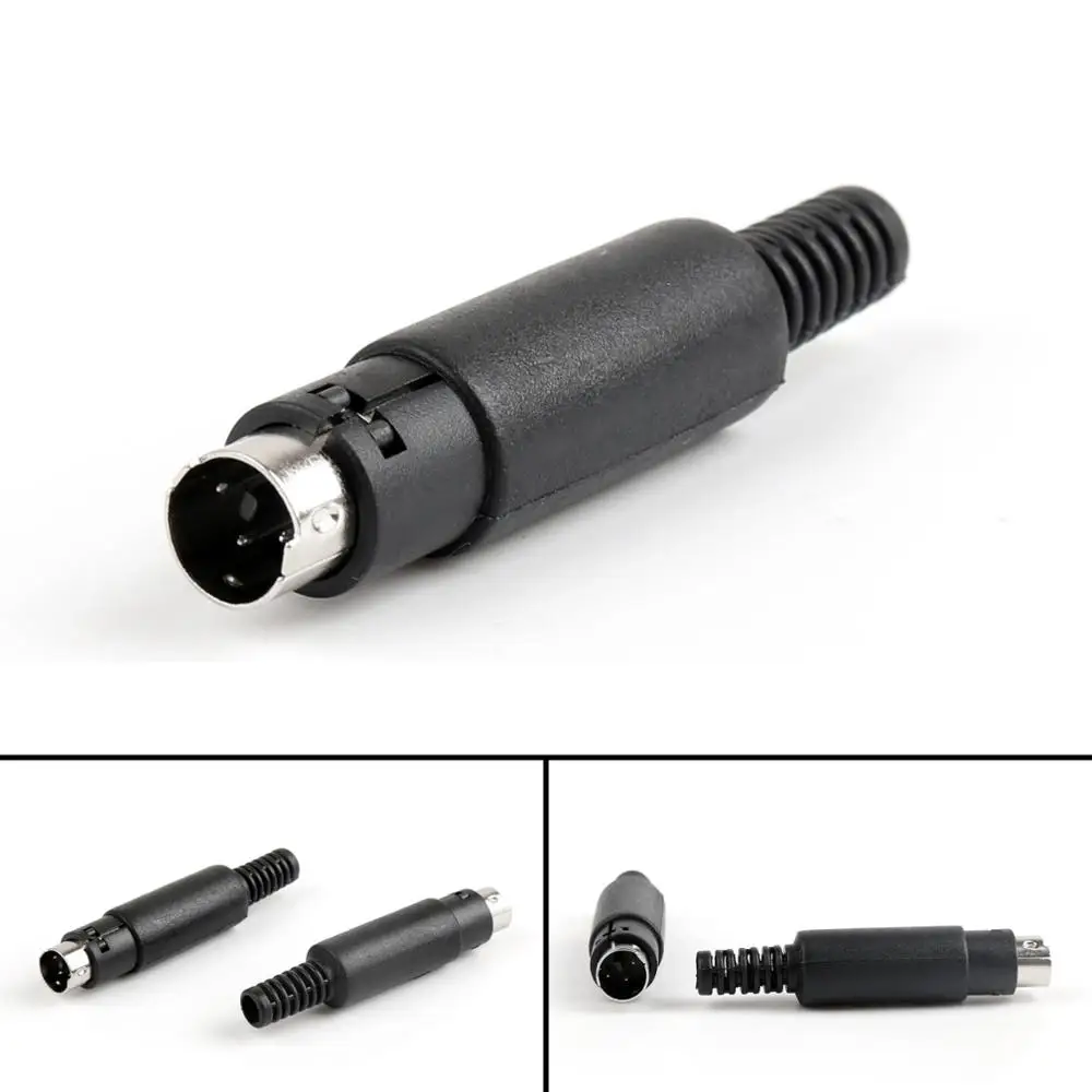 Artudatech 100Pcs 3Pin Mini-DIN Male Plug Socket Connector Plastic Handle Adapter For Audio Jack Parts
Artudatech 100Pcs 3Pin Mini-DIN Male Plug Socket Connector Plastic Handle Adapter For Audio Jack Parts