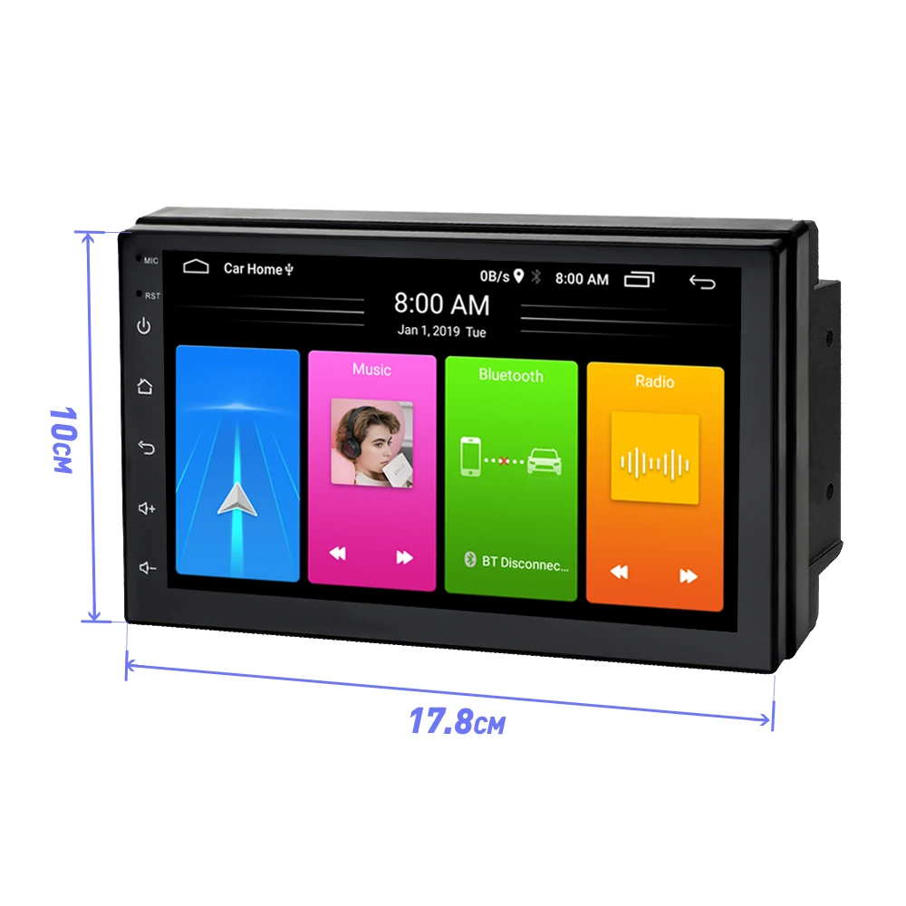 7 дюймов Android GPS навигации автомобиля Радио Стерео Android 8,1 Wi-Fi Bluetooth Автомобильный MP5 плеер
7 дюймов Android GPS навигации автомобиля Радио Стерео Android 8,1 Wi-Fi Bluetooth Автомобильный MP5 плеер