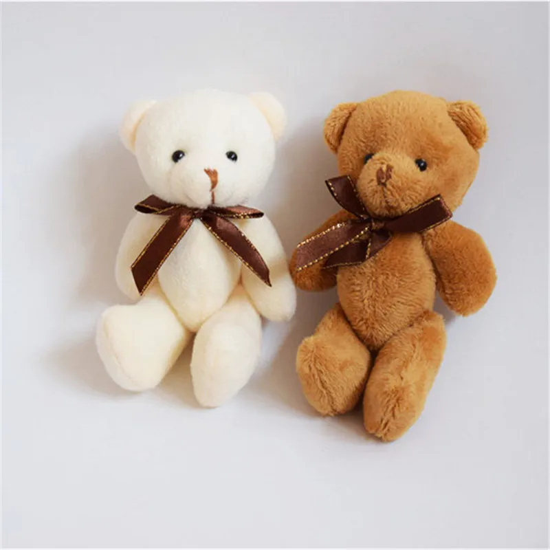 Cute Mini Joint Bear Plush Toys Lovely Kawaii Teddy Dolls Pendant Wedding Party Gift 11cm 12pc/lot | Игрушки и хобби