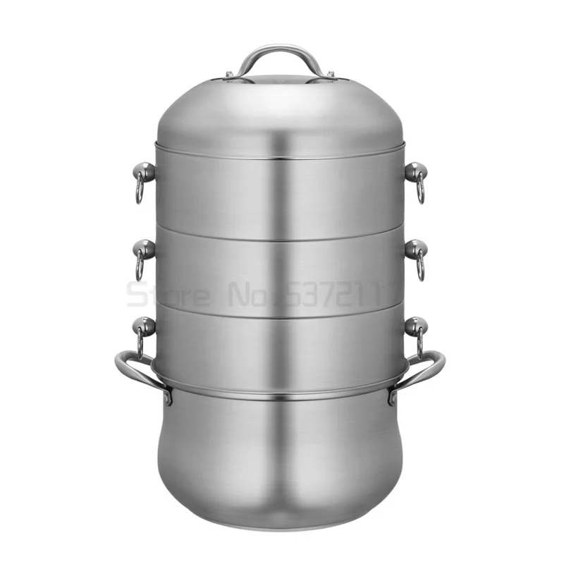 304 Stainless Steel Steamer Pot thick Fission Not Changing Steamed Rice cooker There Is No hole After The Bottom Four Layers Pot 
304 Stainless Steel Steamer Pot thick Fission Not Changing Steamed Rice cooker There Is No hole After The Bottom Four Layers Pot