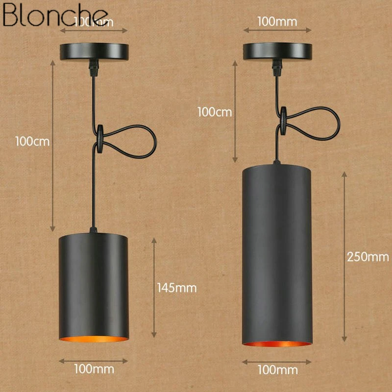 Nordic Cylinder Vintage Pendant Lights for Dining Room Loft Industrial Decor Led Hanging Lamp Kitchen Light Fixtures Luminaire
Nordic Cylinder Vintage Pendant Lights for Dining Room Loft Industrial Decor Led Hanging Lamp Kitchen Light Fixtures Luminaire