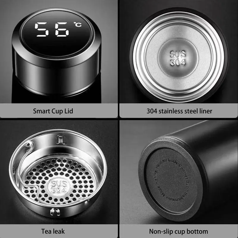 500ml Smart Thermos Bottle With LOGO Temperature Display Portable Stainless Steel Thermo Mug For Tesla Model 3 s x y In Car
500ml Smart Thermos Bottle With LOGO Temperature Display Portable Stainless Steel Thermo Mug For Tesla Model 3 s x y In Car