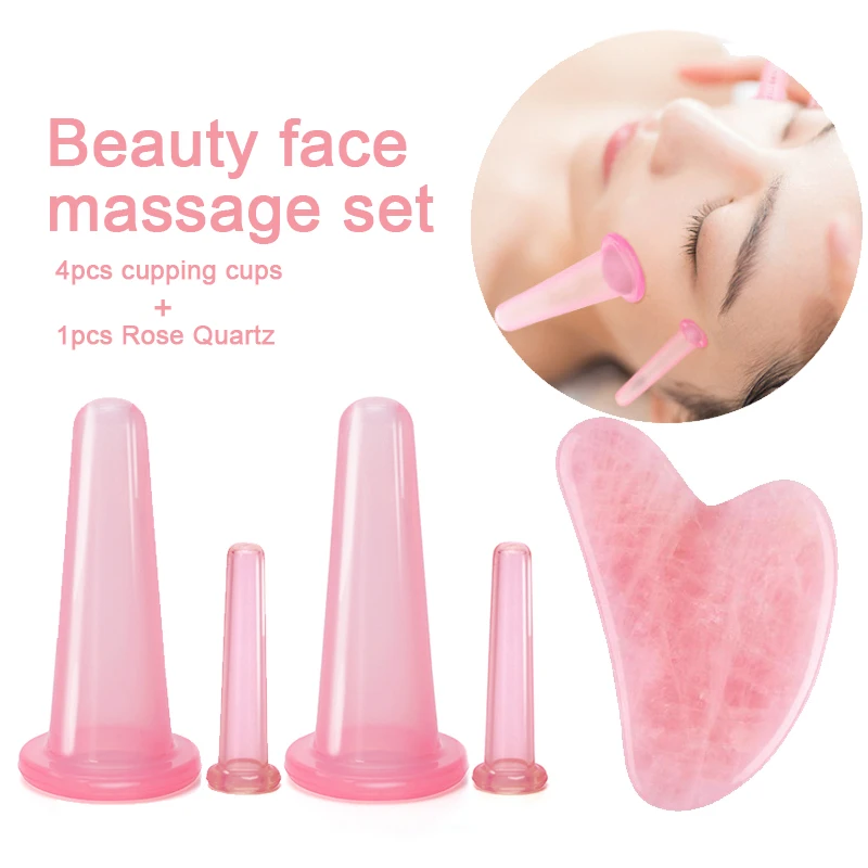 5Pcs Skin Care Set Massager for Face Rose Quartz Gua Sha + Silicone Cupping Cup Wrinkle Removal Facial Lifting Skin Rejuvenating
5Pcs Skin Care Set Massager for Face Rose Quartz Gua Sha + Silicone Cupping Cup Wrinkle Removal Facial Lifting Skin Rejuvenating