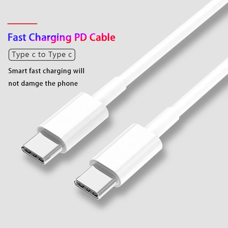 Original USB C to USB Type C for Samsung S20 Huawei Xiaomi MacBook iPad Pro PD 20W Cable Quick Charge USB-C Fast USB Charge Cord
Original USB C to USB Type C for Samsung S20 Huawei Xiaomi MacBook iPad Pro PD 20W Cable Quick Charge USB-C Fast USB Charge Cord