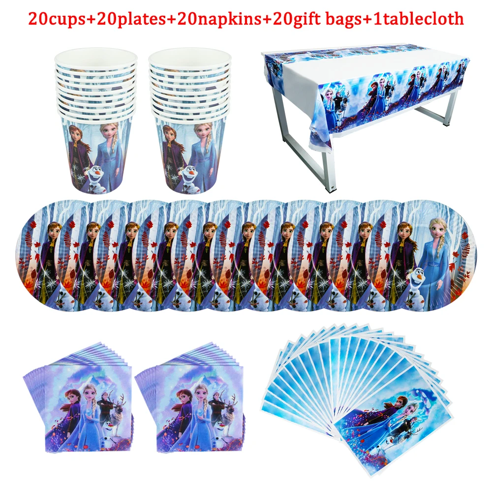 Princess Frozen Theme Party Disposable Tableware Disney Girls Cartoon Plate Cups Decorations Birthday Baby Shower Supplies 81Pcs
Princess Frozen Theme Party Disposable Tableware Disney Girls Cartoon Plate Cups Decorations Birthday Baby Shower Supplies 81Pcs
