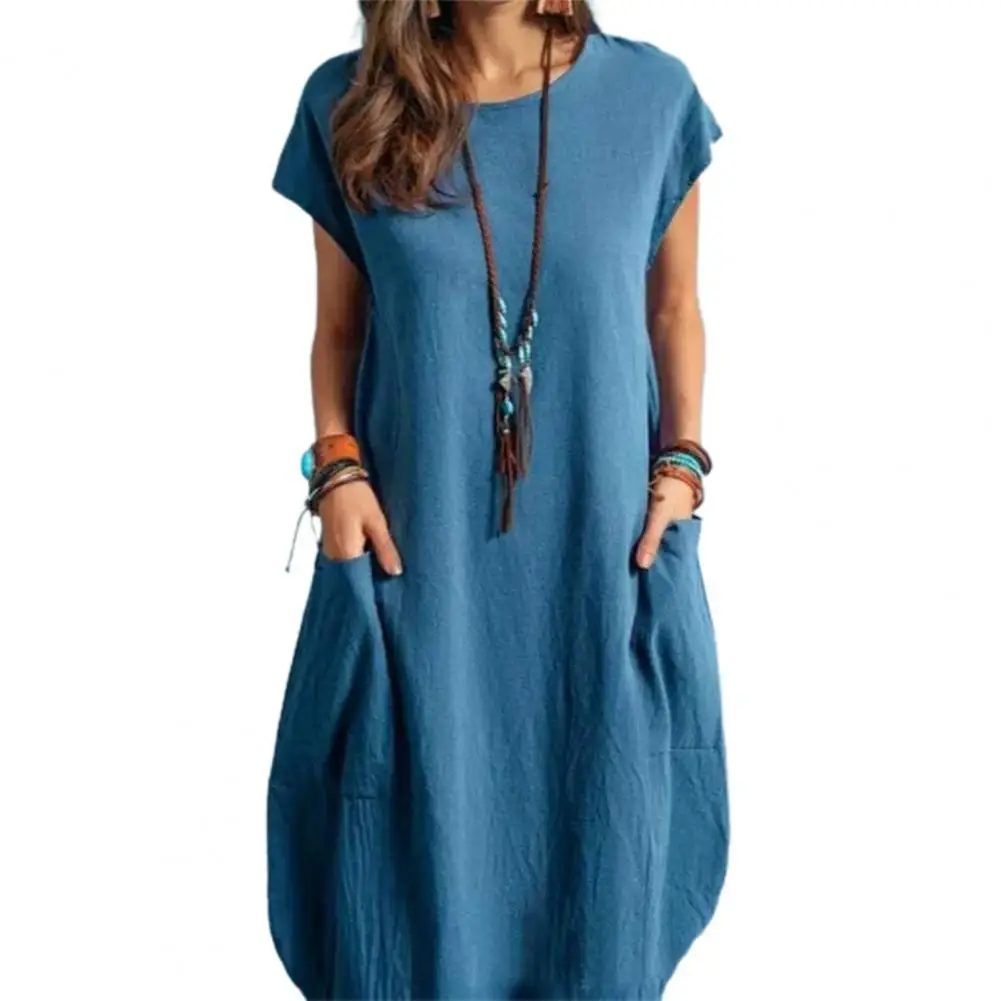 Oversize Short Sleeve Summer Dress Tunic Dresses Women Casual Plus Size Tshirt Dress 2021 for Women Robe Vestidos with Pockets
Oversize Short Sleeve Summer Dress Tunic Dresses Women Casual Plus Size Tshirt Dress 2021 for Women Robe Vestidos with Pockets