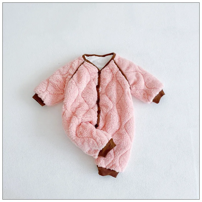 

Winter Think Warm Baby Romper Long Sleeve Cotton Soild High Quality Infant Newborn 0-24 Months Overalls Clothes Boy Girl Clothes