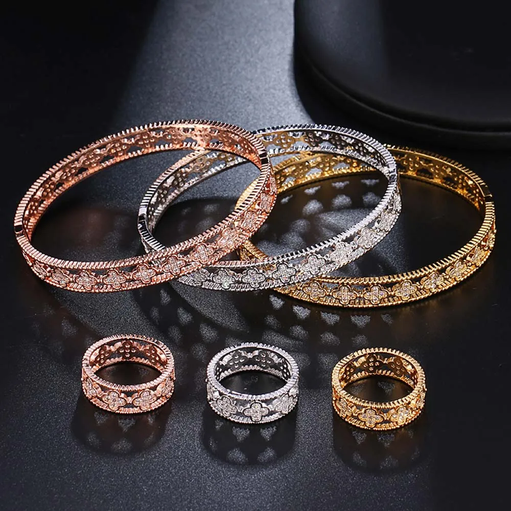 Lady's 3A zircon ring high quality classic plant flower ring female fashion temperament popular jewelry
Lady's 3A zircon ring high quality classic plant flower ring female fashion temperament popular jewelry
