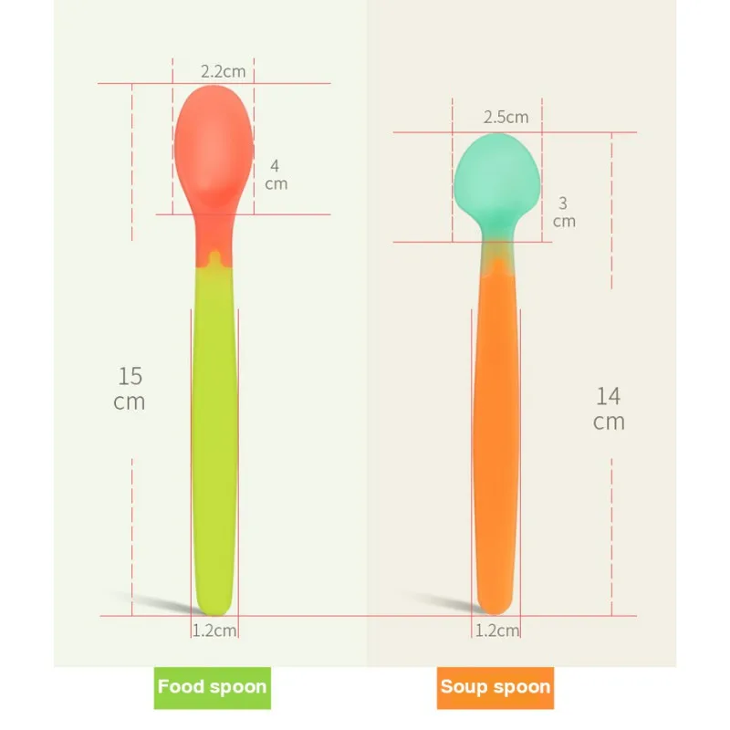 2pcs Baby Soft silicone feeding spoons baby Spoon Safety Tableware Infant Learning spoons
2pcs Baby Soft silicone feeding spoons baby Spoon Safety Tableware Infant Learning spoons